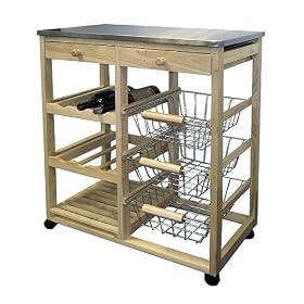 Wood Kitchen Cart by HFD