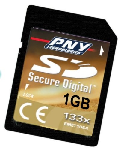 PNY Secure Digital (SD) 1GB (1024MB) Highspeed 133x Speicherkarte (original Handelsverpack Preisvergleich