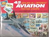 45 Genuine Postage Stamps Assortment - Aviation