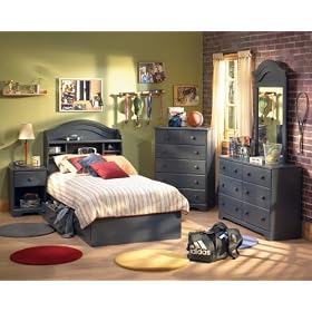 Kids Bedroom Furniture Set in Blueberry - South Shore Furniture - 3294-BSET