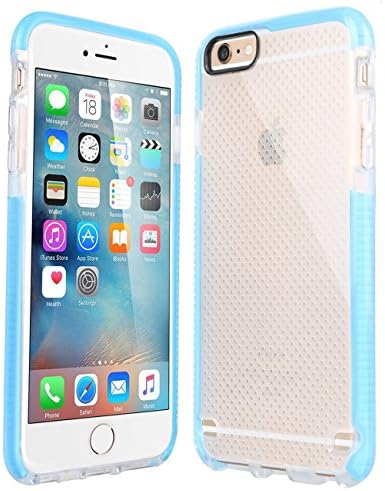 iPhone 6 Plus Case, + HD Screen Protector, YEMO Case [Scratch Protection][Drop Protection][Shockproof] TPU Transparent Hybrid Soft Shell for iPhone 6 5.5 (Blue)