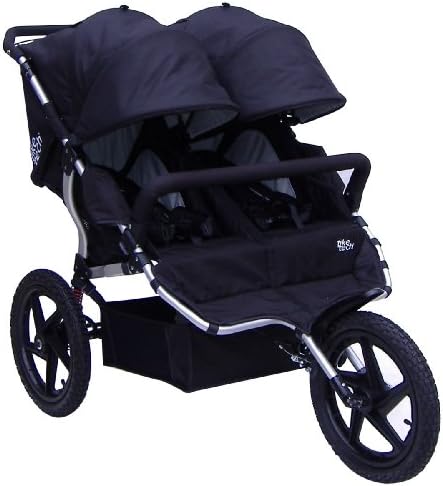 Tike Tech Double All Terrain X3 Sport Stroller, Classic Black