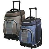 Travelers Club 19 inch Dual-Section Rolling Carry-on Upright Duffel