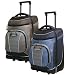 Travelers Club 19 inch Dual-Section Rolling Carry-on Upright Duffel