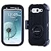 Samsung Galaxy S3 Case, BENTOBEN Hybrid Galaxy S3 Case with Rotating Kickstand Swivel Belt Clip Holster Protective Soft&Hard Case for Samsung Galaxy S3/L710R/I535Z/T999Z/L710M/S968M, Black