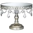 Antique Silver Beaded Small Cake Stand
