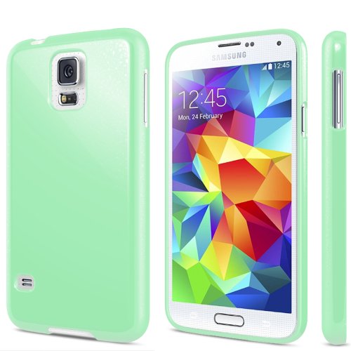 Beyond Cell Gem Shield® Durable Flexible TPU Silicone Case for Samsung Galaxy S5(Sprint, Verizon, At&t) - Glitter Mint - 1 pack - Retail Packaging Beyond Cell Gem Shield® Durable Flexible TPU Silicone Case for Samsung Galaxy S5(Sprint, Verizon, At&t) - Glitter Mint - 1 pack - Retail Packaging