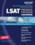 Kaplan LSAT 2008, Premier Program (w/ CD-ROM) (Kaplan LSAT Premier Program (W/CD))