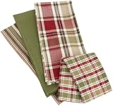 DII Heritage Dishtowel, Set of 4 - 3 Towels + Dish Cloth