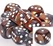 Gemini 16mm d6 Copper-Steel w/white Pipped Dice