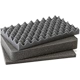 Pelican Products 1070-400-000 Pelican 1071 3 -Piece Replacement Pick N Pluck Foam Set for 1075 Case (Black)