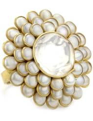 Zariin "The Daisy Flower" Pearl Adjustable Ring