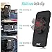Desire 626s Case, Starshop Full Protection Dual Layers Hybird Case with Kickstand and Locking Belt Swivel Clip with Premium Screen Protector Black