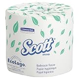 Scott Bulk Toilet Paper (13607), Individually Wrapped Standard Rolls, 2-PLY, White, 20 Rolls / Convenience Case, 550 Sheets / Roll