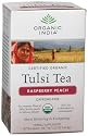 Organic India Tulsi Raspberry Peach, 19-Ounce Boxes (Pack of 6)
