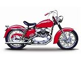 Harley Davidson K Model (1952) in Red (1:18 scale) Diecast Model Motorbike