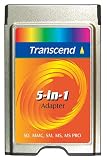 Transcend 5-in-1 PC Card Adapter - Card adapter ( MS, SD, SM ) - PC Card