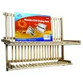 Solid Wooden Kitchen Dish / Plate Drying Rack. Ideal For The Sink