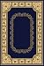 2'2 x 8'0 Radici USA Plaza 1368 - Navy Rectangular Runner