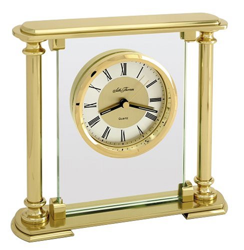 Seth Thomas Mirage Gold-Plated Table Clock