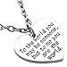 cocojewelry for MOM Wife You are My World Heart Necklace
