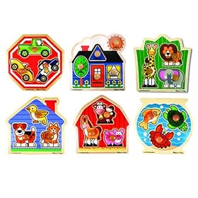Jumbo Knob Puzzles (Set of 6) by Kaplan
