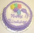 Pastel-Color Star Chocolate Decorated Cake Single Layer 8" Round