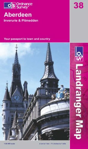 City Travel Guides Discounted  Livres : Carte de randonnée : Aberdeen - Inverurie & Pitmedden
