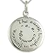 Sterling Silver "The earth laughs in flowers e.e.cummings" Poetry Pendant on 18" Box Chain