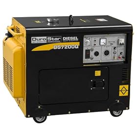 DuroStar DS7200Q 6,000 Watt Diesel Powered Fully Enclosed Portable Generator With Wireless... by DuraStar