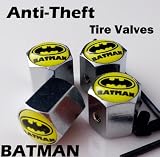 Batman Logo Anti-Theft Tire Air Stem Caps 4 pcs