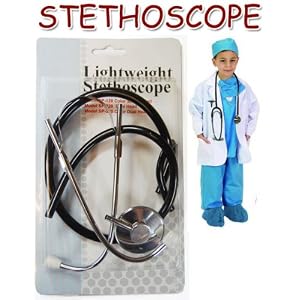 REALISTIC KIDS STETHOSCOPE -Fun Educational Toy for Kids! LIGHTWEIGHT SINGLE-HEAD NURSING STETHOSCOPE (Colors May Vary)