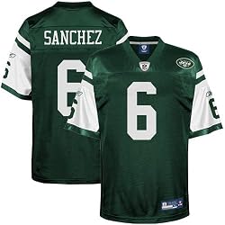 Reebok New York Jets Mark Sanchez Replica White Jersey