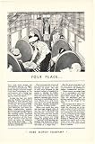 1931 Ford Airplane Inside View Steward Serving Print Ad (50224)