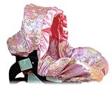 Precious Pink with Ruffle Canopy - INFANT CAR SEAT COVER