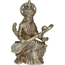 Goddess Saraswati Statues Sculptures Made in Brass
