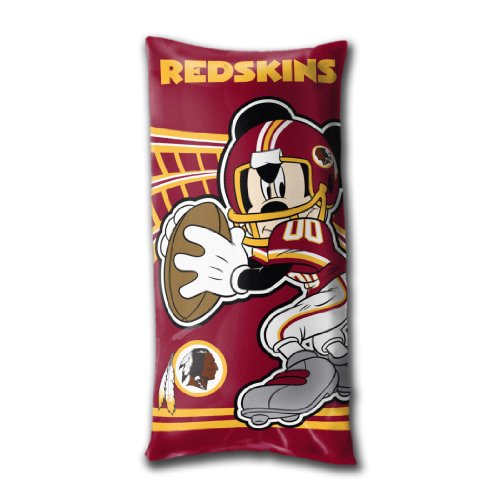 Disney/NFL Washington Redskins Mickey Mouse Fold-Up Body Pillow