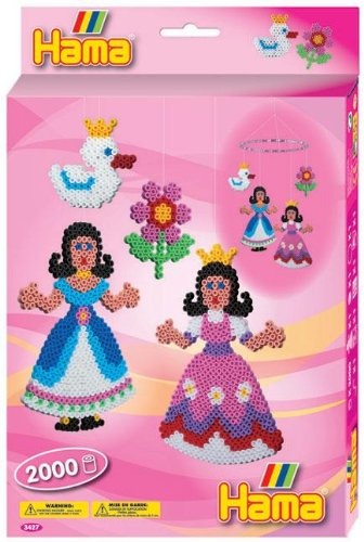 Childrens Toyshop  Toys : Hama Beads Princess Mobile Hanging Box