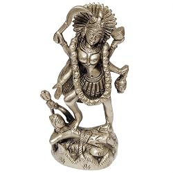 Goddess Kali Metal Sculpture 2 x 2 x 4.5 inches