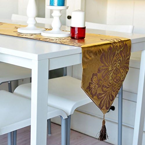 table/DAMASCUS hot silver table runner/[Meals flag]/ table/ flag/ Gabe/ flag-C 32x160cm(13x63inch)