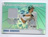 2004 Topps Chrome Fashionably Great Game Used Jersey #EC Eric Chavez Oakland Athletics