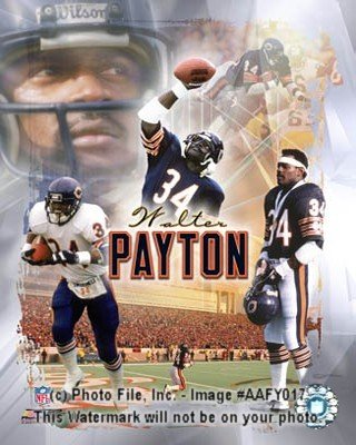 Walter Payton Collage 8x10 Color Photo