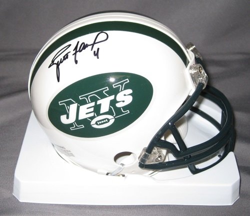 Brett Favre Autographed/Hand Signed New York Jets Mini Helmet