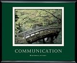 Framed ''Communication'' Motivational Print, 30w x 24h, Black Frame
