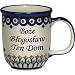 New Polish Pottery 12oz Mug - BOZE BLOGOSLAW, GOD BLESS