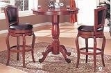 3 Pc Counter High Table & Bar Stool Cherry Finish (Table & (2) Bar Stools)