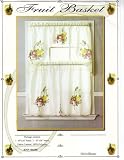 Fruit Apple Grapes Pineapple Kitchen Window Curtain w/ Panels
