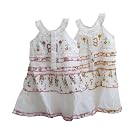 Girls Butterfly and Flower Design Summer Dress with Headband
