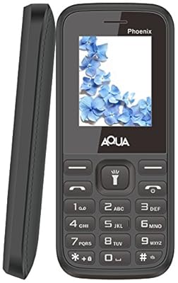 Aqua Phoenix Dual SIM Basic Mobile Phone - Black