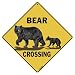 Bear Crossing Sign